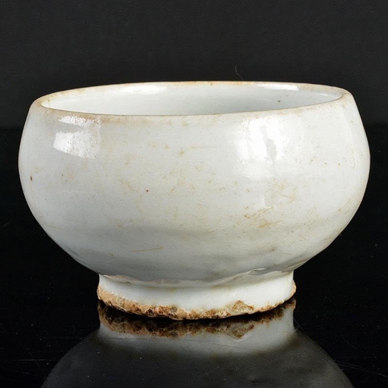 朝鮮美術 李朝 高麗白磁 茶碗 小碗 M R5339 高さ約5．8cm